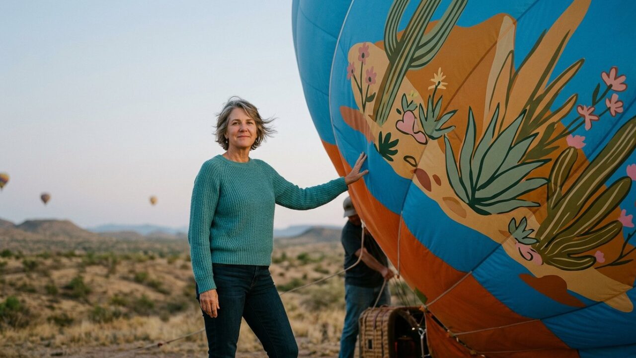 Arizona Cancer Patient’s Artwork Soars on Hot Air Balloon